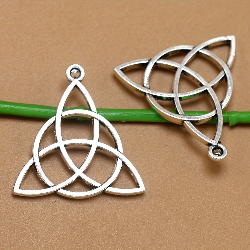 10pcs Antique Triangle Circle Alloy Pendant DIY Accessories